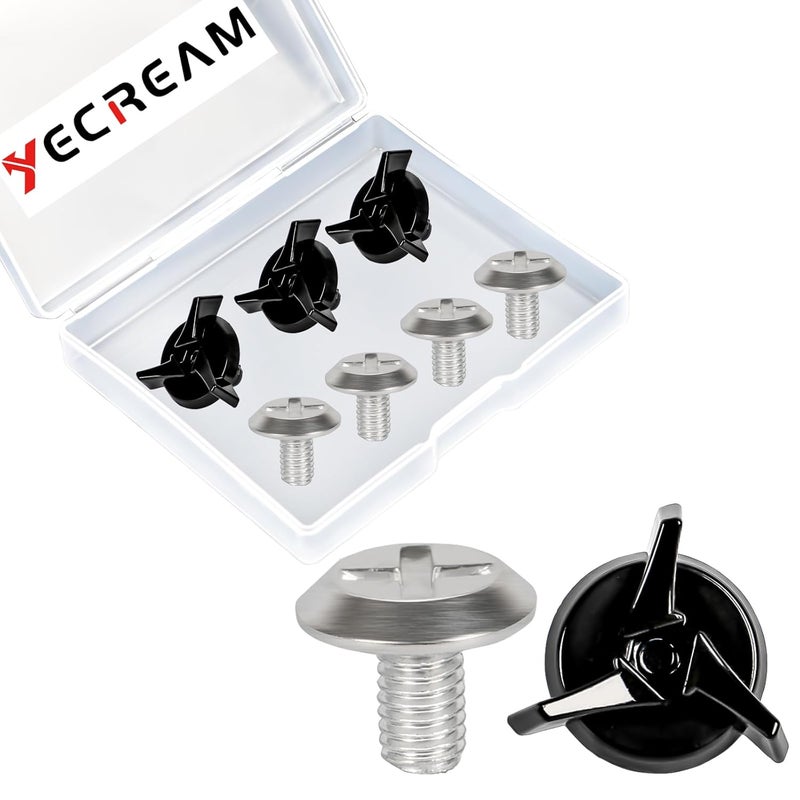 Yecream Helmet Visors Screws- Replacement Screw for Helmet Visor Helmet Hardware Kit with Dirt Bike & Motorcycle Helmet Bolts for Motorcross Helmets - Image 1